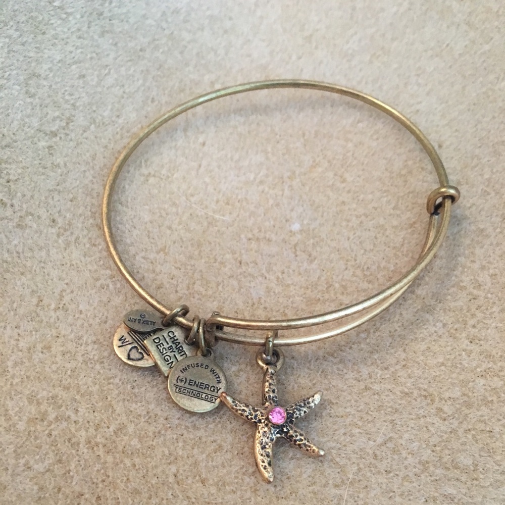 Alex and Ani gold starfish bracelet